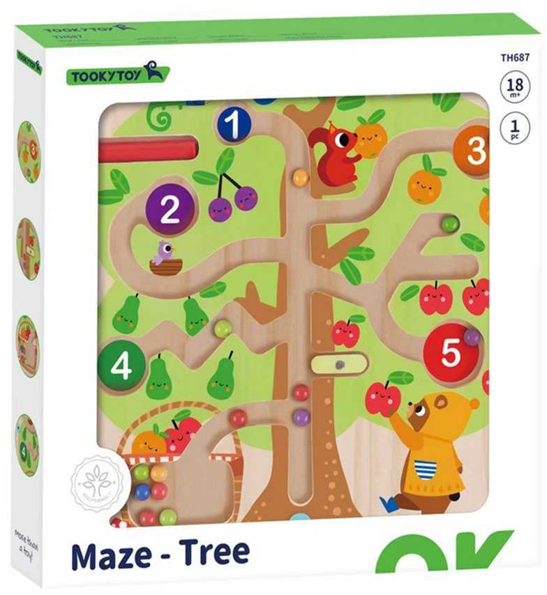 Tooky Toys „Taky Toy Labirynt Magnetic Fruber“ mokymo mokymas