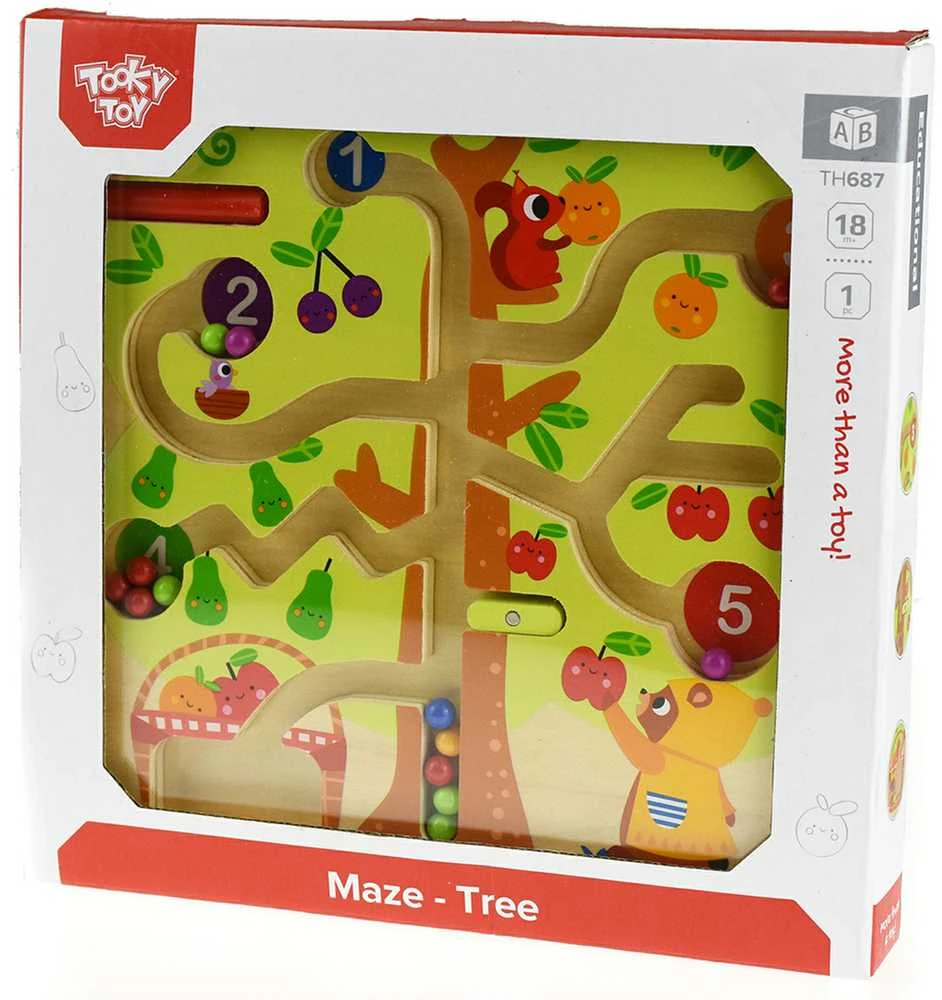 Tooky Toys „Taky Toy Labirynt Magnetic Fruber“ mokymo mokymas