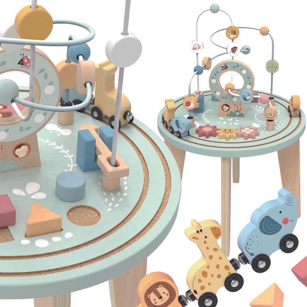 Tooky Toys Medinis Montessori veiklos stalas TOOKY TOY