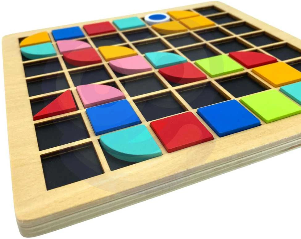Tooky Toys TOOKY TOY Medinė mozaikinė Montessori dėlionė