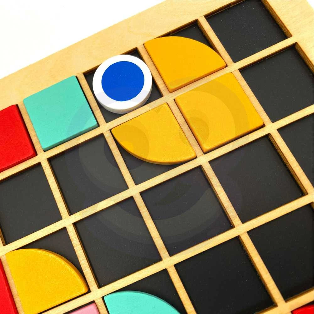 Tooky Toys TOOKY TOY Medinė mozaikinė Montessori dėlionė