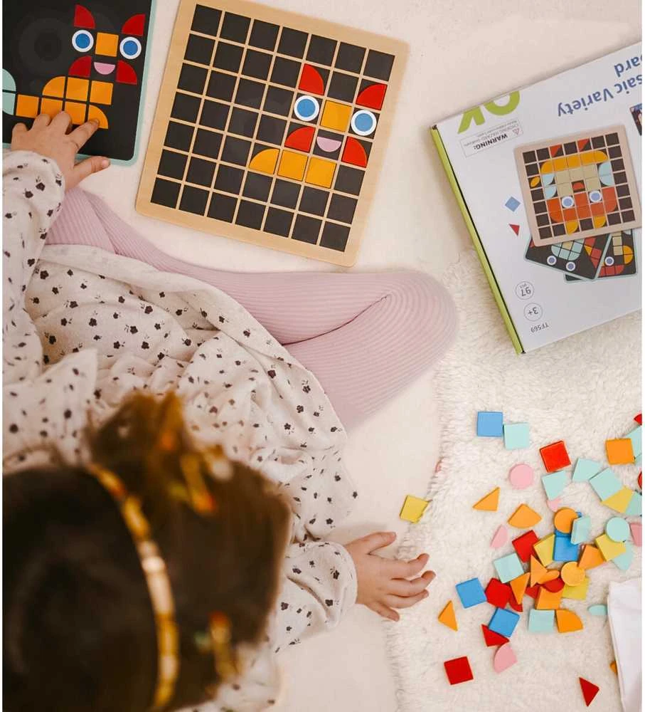 Tooky Toys TOOKY TOY Medinė mozaikinė Montessori dėlionė