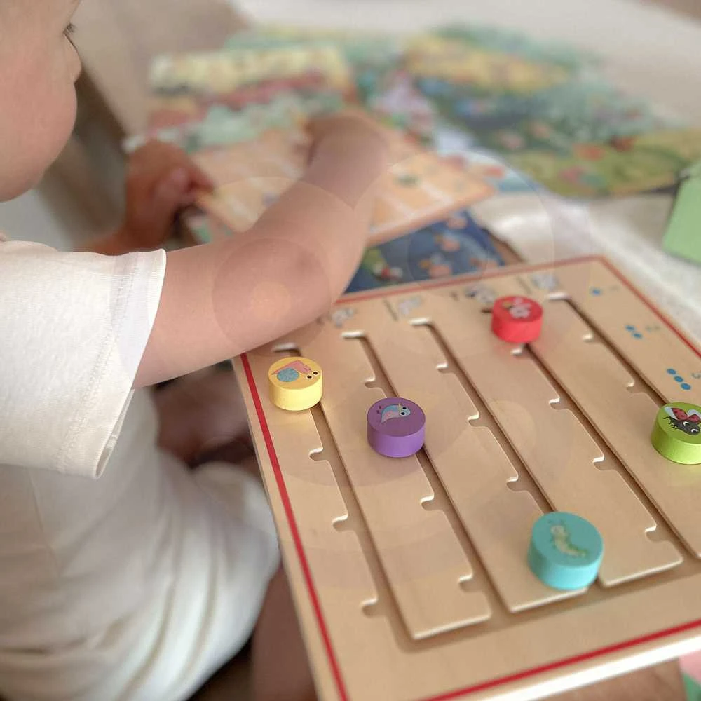 Tooky Toys Tooky Toy Medinė Žaidimų Rinkinys Skaičiavimo Mokymuisi su Gyvūnais