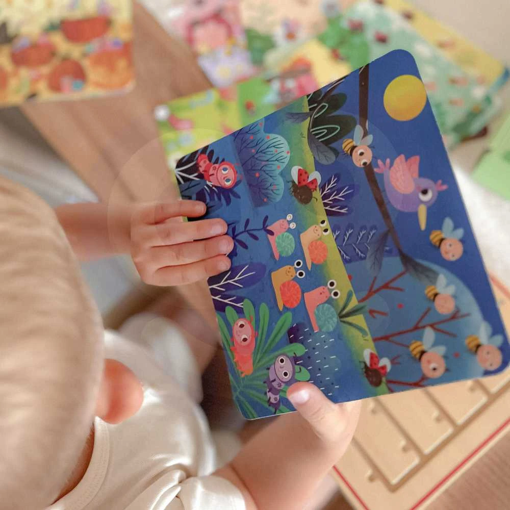 Tooky Toys Tooky Toy Medinė Žaidimų Rinkinys Skaičiavimo Mokymuisi su Gyvūnais