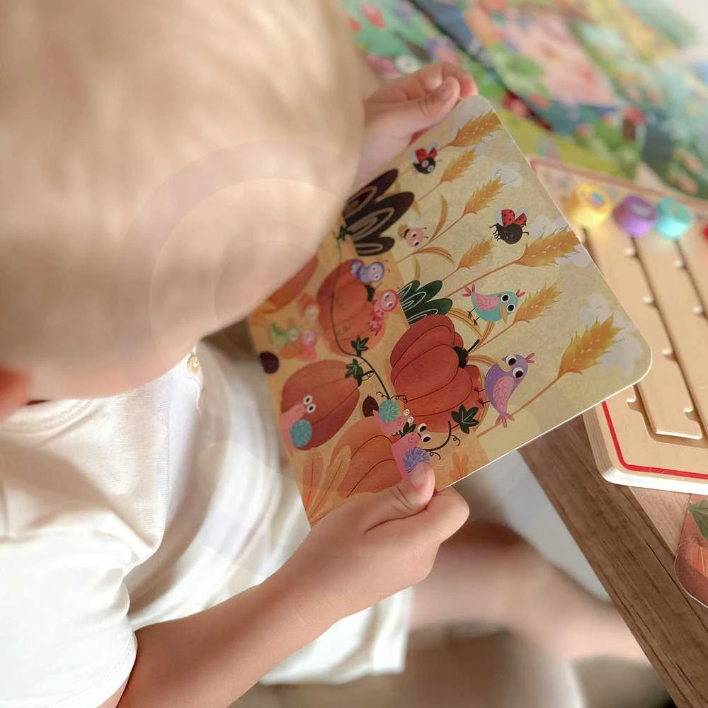 Tooky Toys Tooky Toy Medinė Žaidimų Rinkinys Skaičiavimo Mokymuisi su Gyvūnais