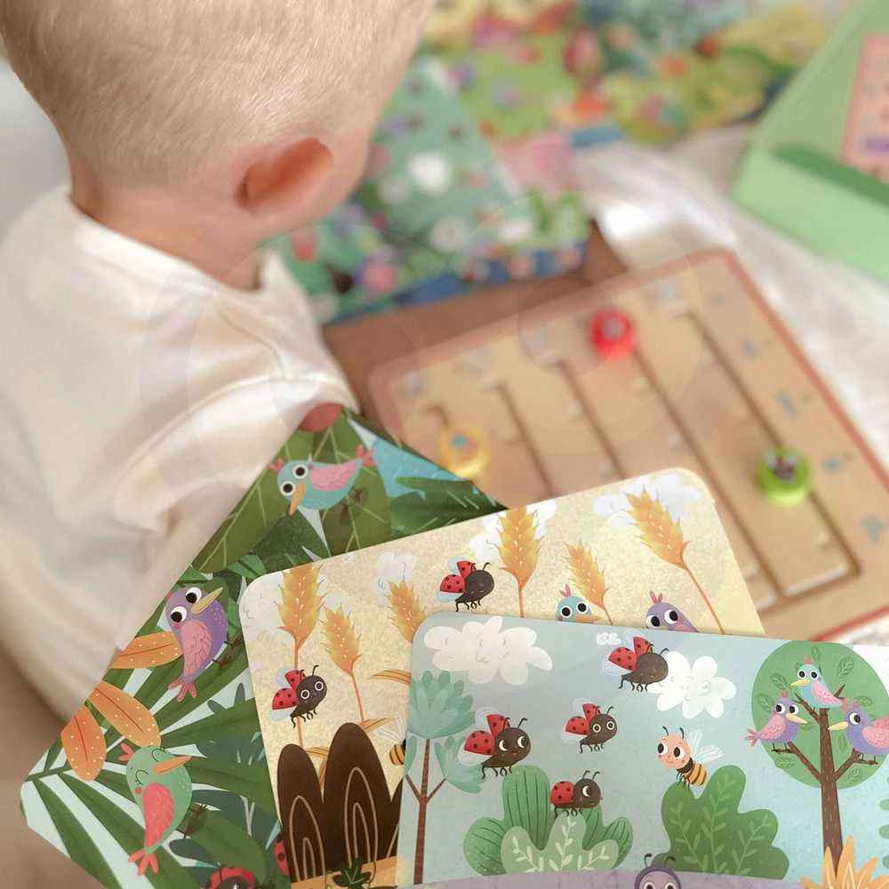 Tooky Toys Tooky Toy Medinė Žaidimų Rinkinys Skaičiavimo Mokymuisi su Gyvūnais
