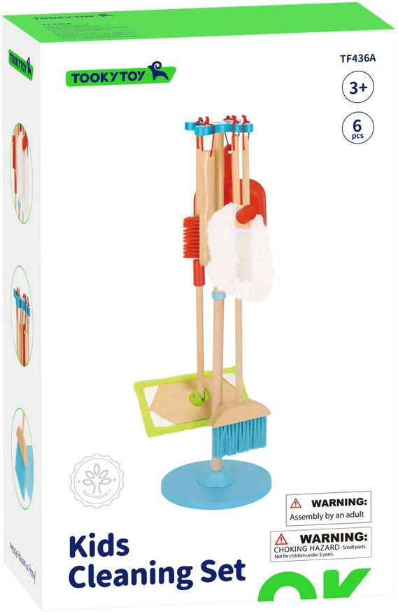 Tooky Toys TOOKY TOY Medžio valymo rinkinys vaikams 6 vnt.