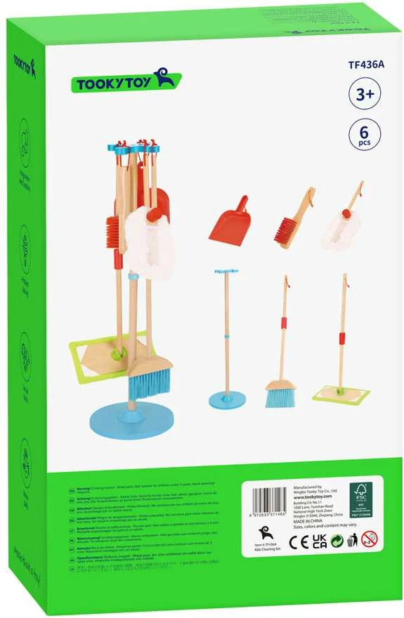 Tooky Toys TOOKY TOY Medžio valymo rinkinys vaikams 6 vnt.