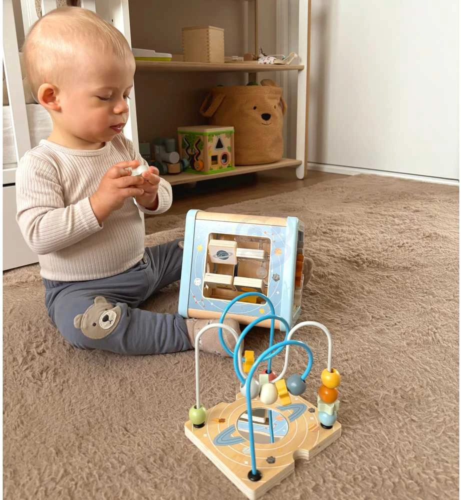 Tooky Toys Medinis veiklos kubas TOOKY TOY Cosmos