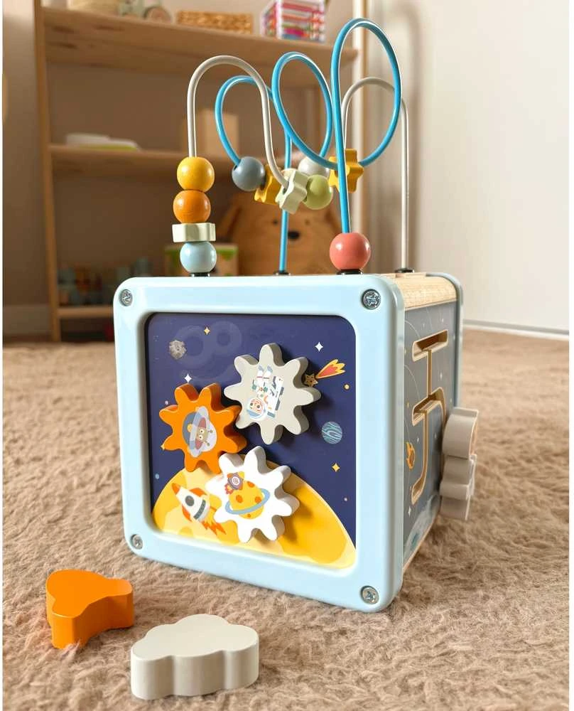 Tooky Toys Medinis veiklos kubas TOOKY TOY Cosmos