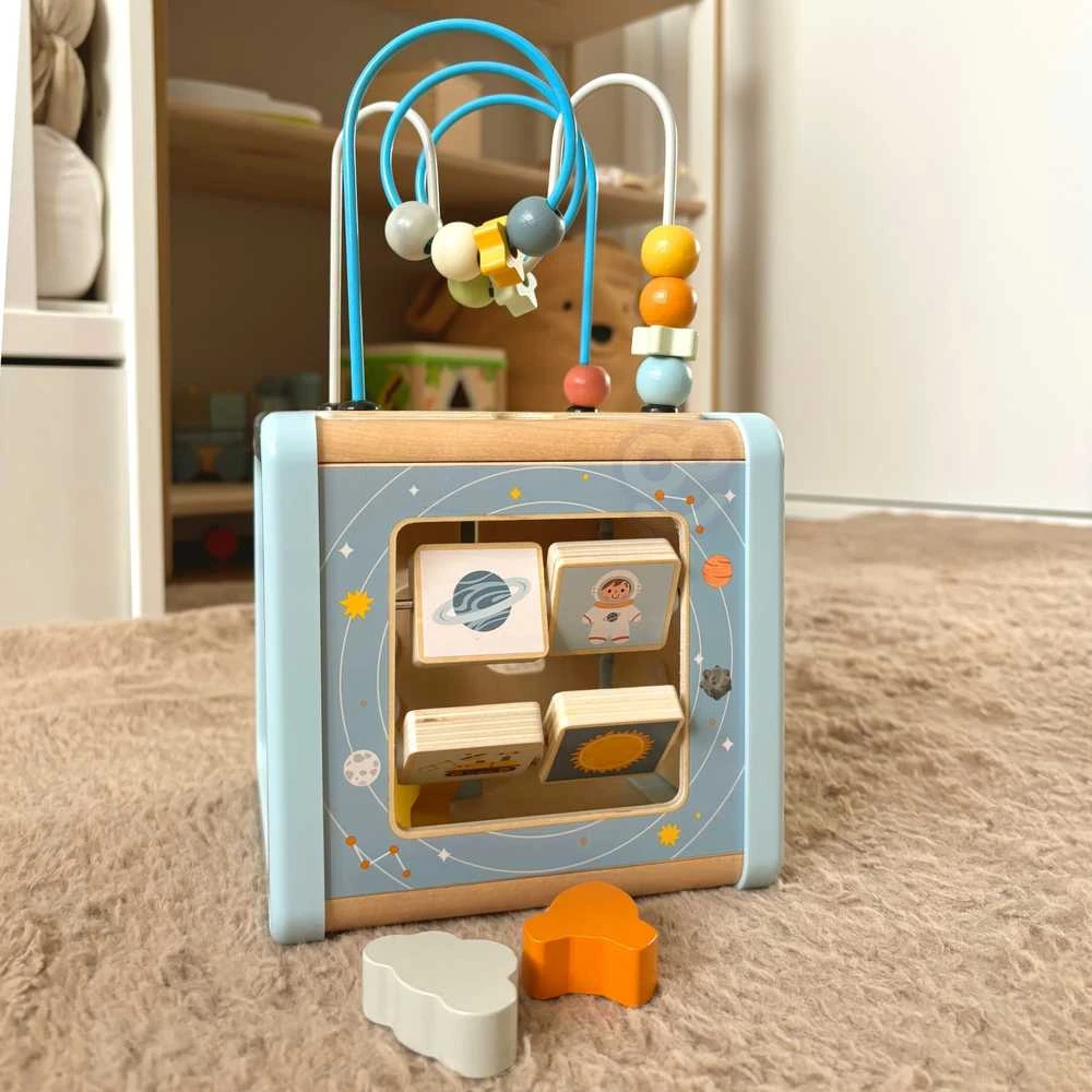 Tooky Toys Medinis veiklos kubas TOOKY TOY Cosmos