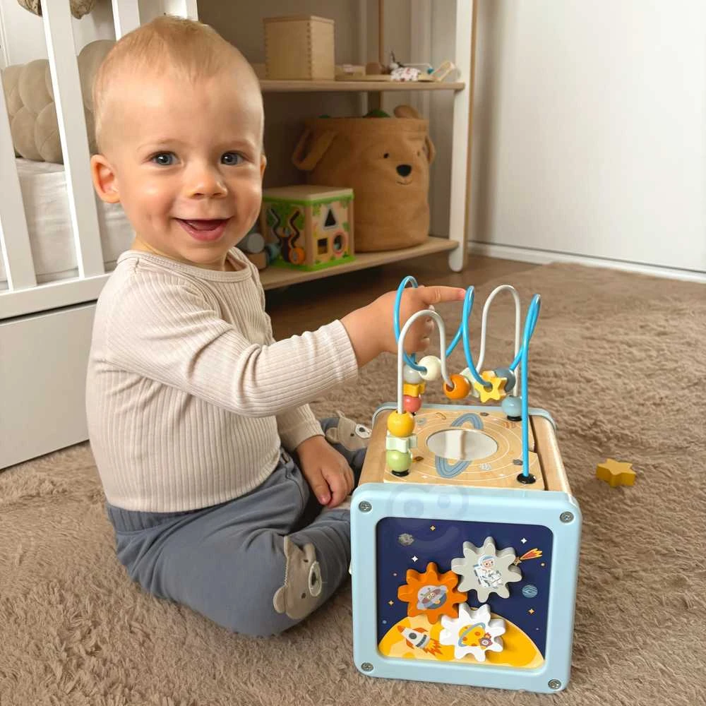 Tooky Toys Medinis veiklos kubas TOOKY TOY Cosmos