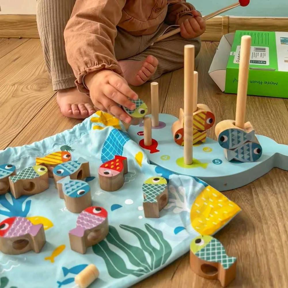 Tooky Toys TOOKY TOY Medieninė Žaidimų Rinkinys Banginys ir Žuvytės 4 Viename