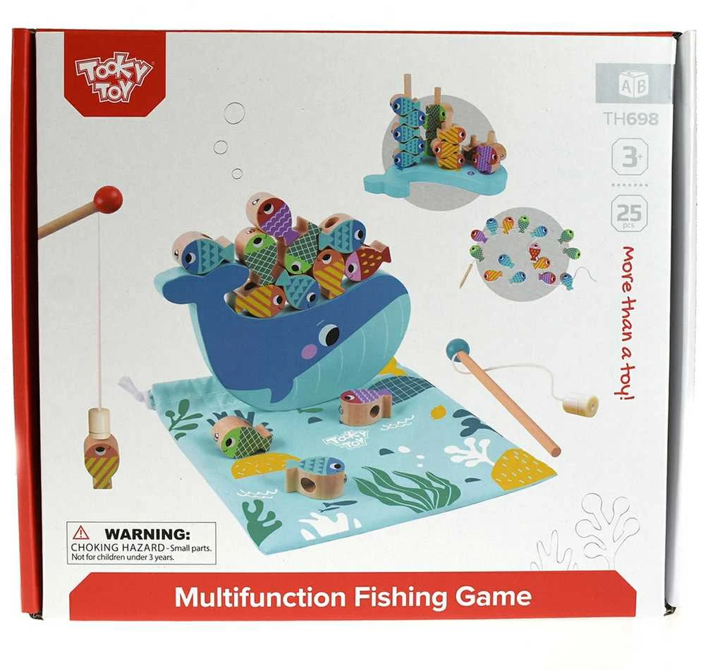 Tooky Toys TOOKY TOY Medieninė Žaidimų Rinkinys Banginys ir Žuvytės 4 Viename