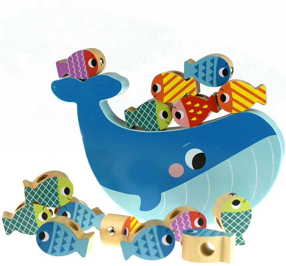Tooky Toys TOOKY TOY Medieninė Žaidimų Rinkinys Banginys ir Žuvytės 4 Viename