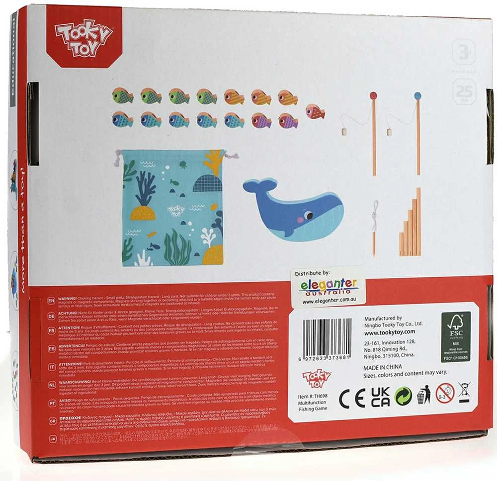 Tooky Toys TOOKY TOY Medieninė Žaidimų Rinkinys Banginys ir Žuvytės 4 Viename
