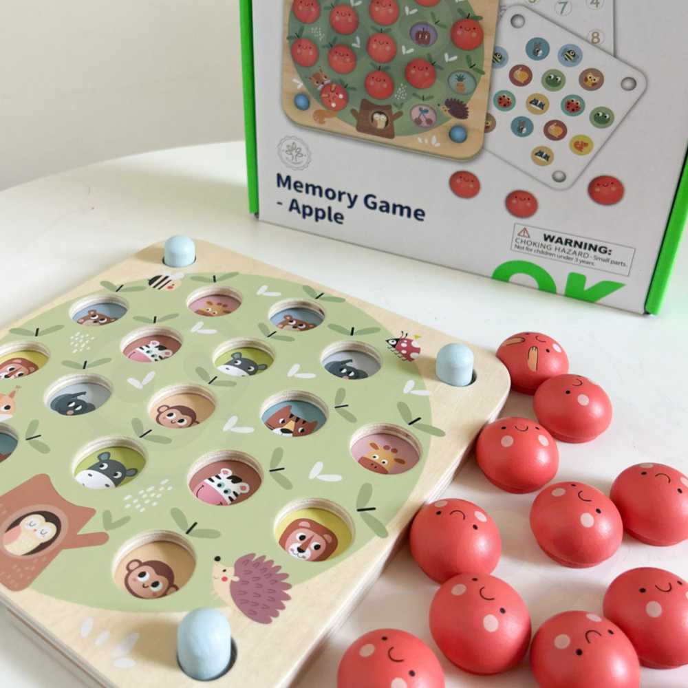 Tooky Toys Tooky Toy Atminties Žaislas Obuoliukai