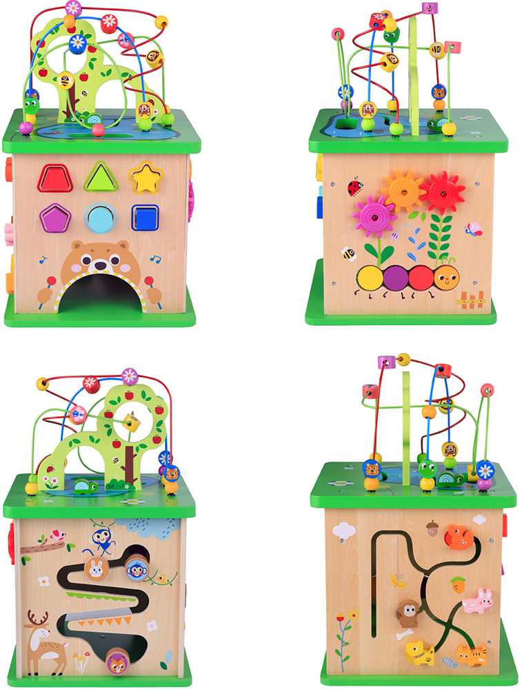 Tooky Toys TOOKY TOY Educational Cube Sorter Maze Intertwining Animals