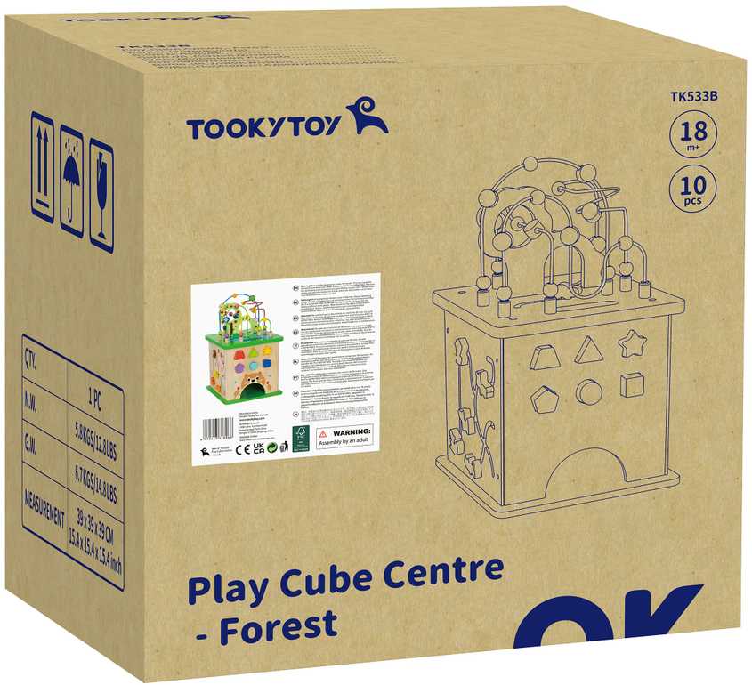 Tooky Toys TOOKY TOY Educational Cube Sorter Maze Intertwining Animals