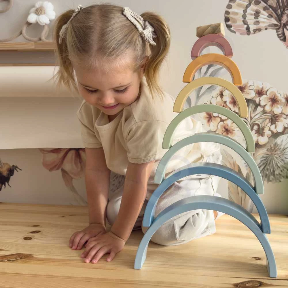 Tooky Toys TOOKY TOY Medinė Układanka Tęcza 12 elementų