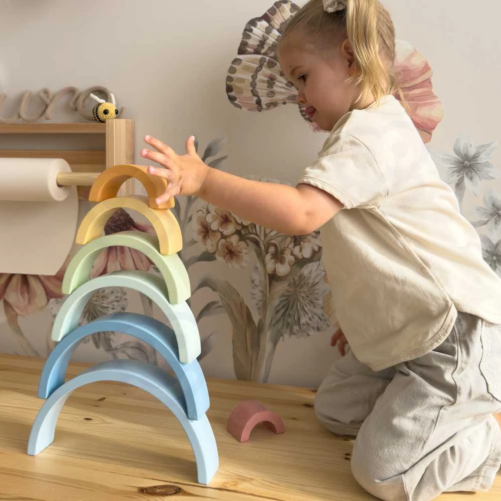 Tooky Toys TOOKY TOY Medinė Układanka Tęcza 12 elementų