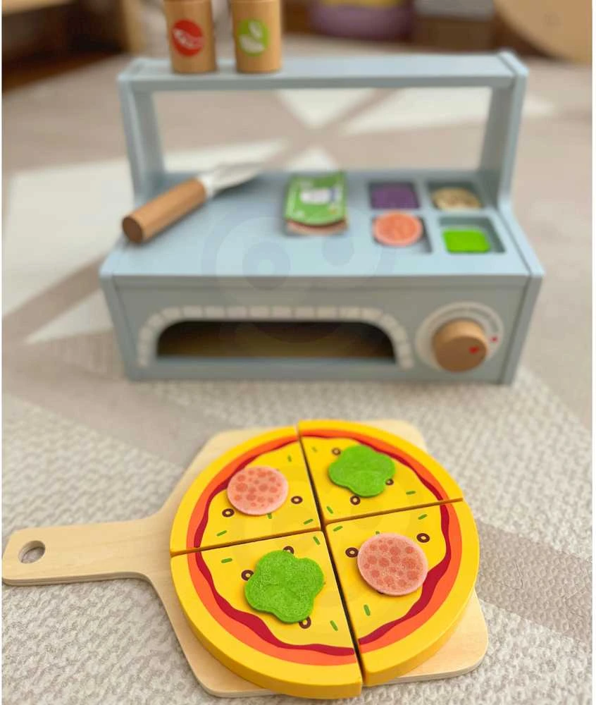 Tooky Toys Medinis TOOKY TOY picų kepimo rinkinys su krosnimi