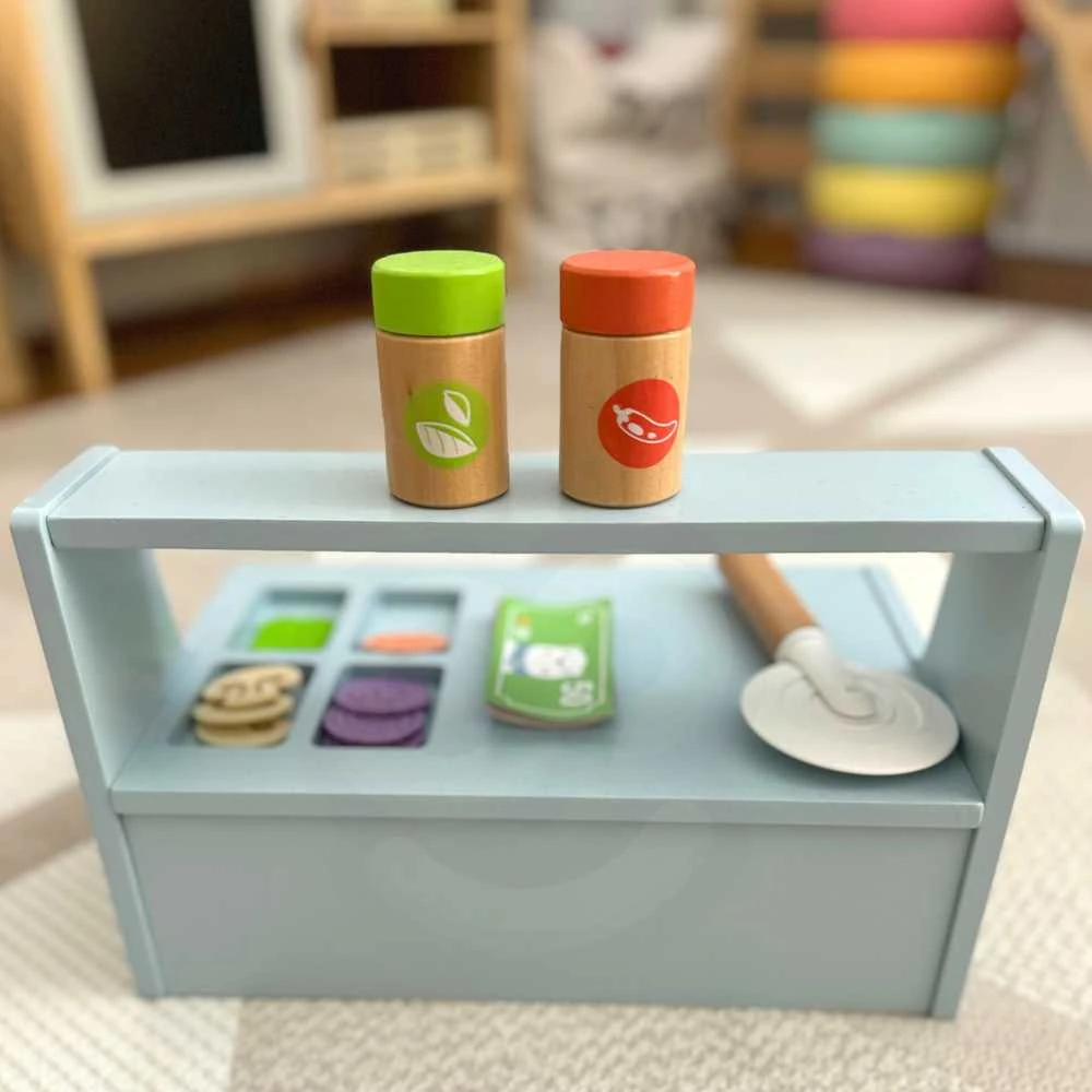 Tooky Toys Medinis TOOKY TOY picų kepimo rinkinys su krosnimi