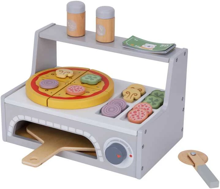 Tooky Toys Medinis TOOKY TOY picų kepimo rinkinys su krosnimi