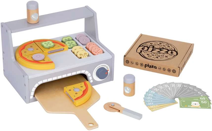 Tooky Toys Medinis TOOKY TOY picų kepimo rinkinys su krosnimi