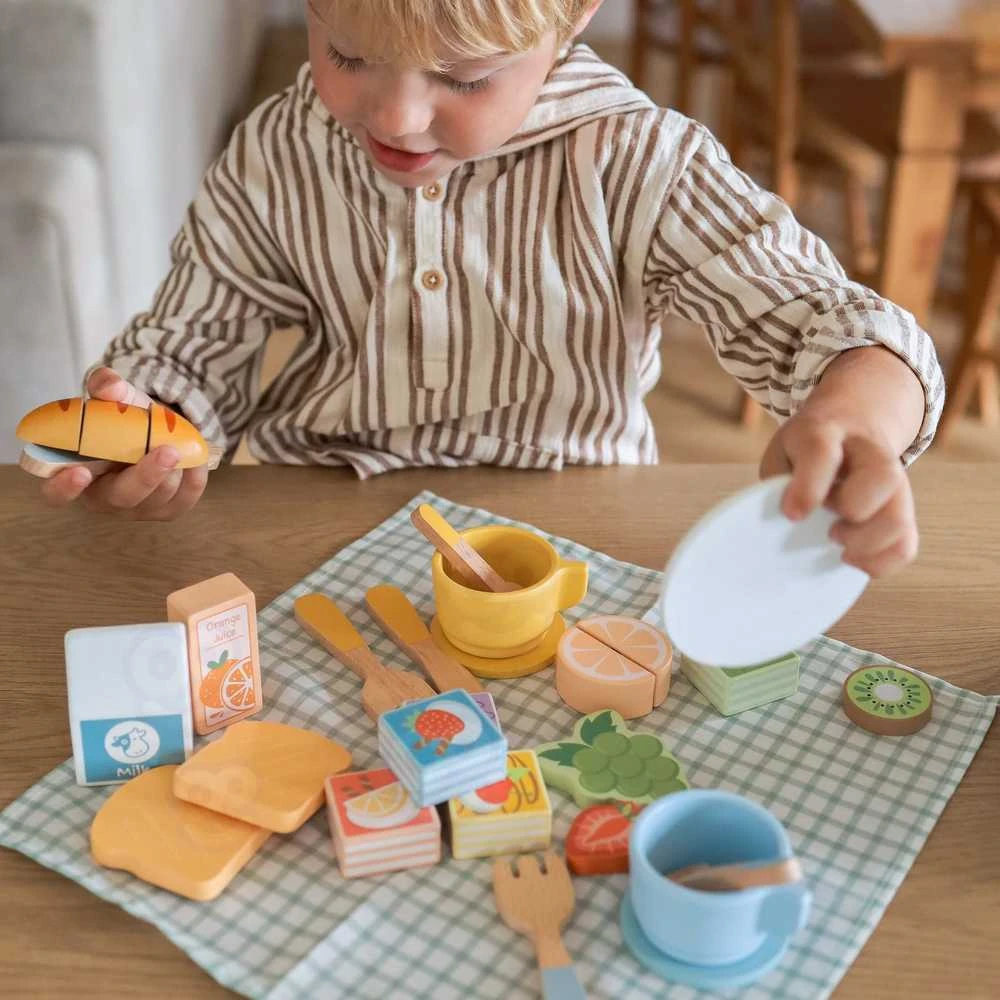 Tooky Toys TOOKY TOY medinis pikniko rinkinys lagaminėlyje