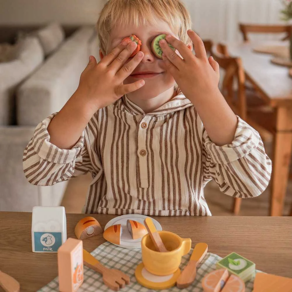 Tooky Toys TOOKY TOY medinis pikniko rinkinys lagaminėlyje