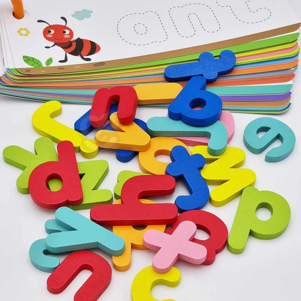 Dėlionė Tooky Toys Tooky Toy Alphabeto Galvosūkis Montessori - Gyvūnų Raidės 57 vnt.