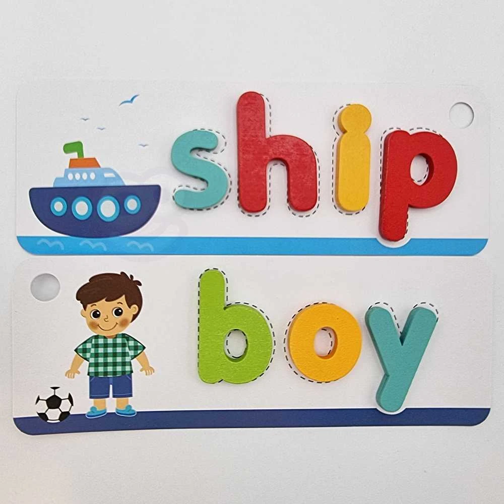 Dėlionė Tooky Toys Tooky Toy Alphabeto Galvosūkis Montessori - Gyvūnų Raidės 57 vnt.