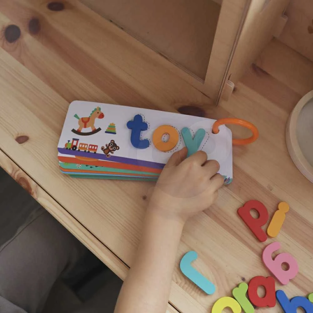 Dėlionė Tooky Toys Tooky Toy Alphabeto Galvosūkis Montessori - Gyvūnų Raidės 57 vnt.