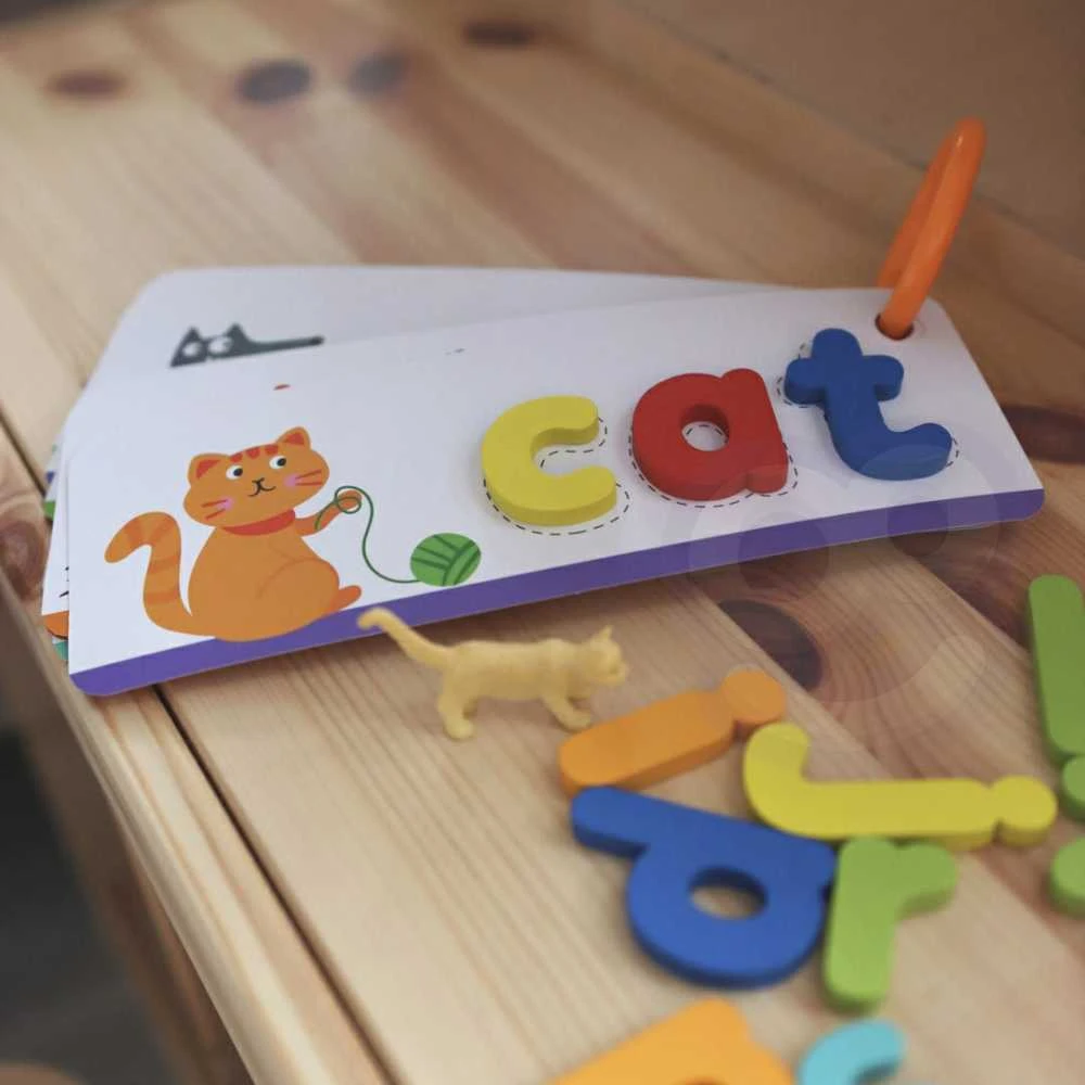 Dėlionė Tooky Toys Tooky Toy Alphabeto Galvosūkis Montessori - Gyvūnų Raidės 57 vnt.