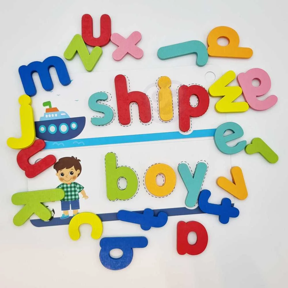 Dėlionė Tooky Toys Tooky Toy Alphabeto Galvosūkis Montessori - Gyvūnų Raidės 57 vnt.