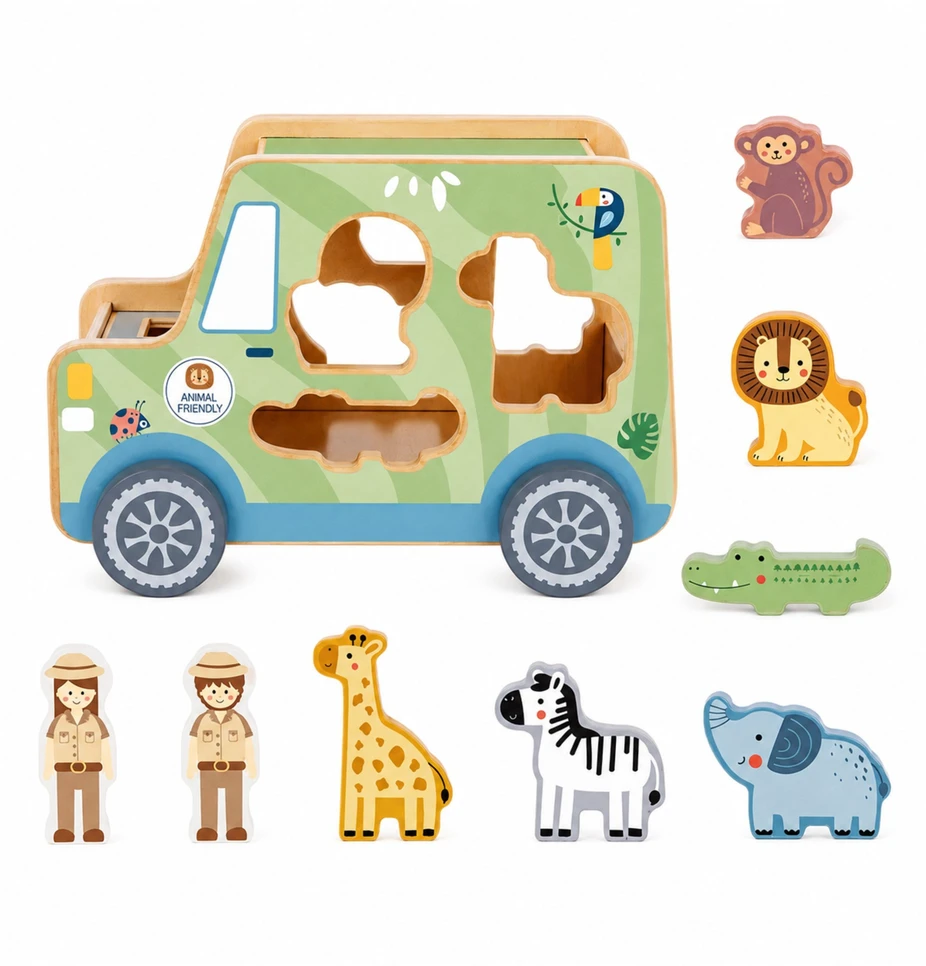 Tooky Toys TOOKY TOY Safari veiklos automobilis