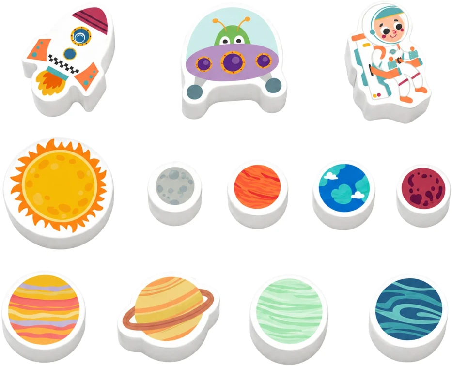 Tooky Toys TOOKY TOY Saulės sistemos mokomoji lenta