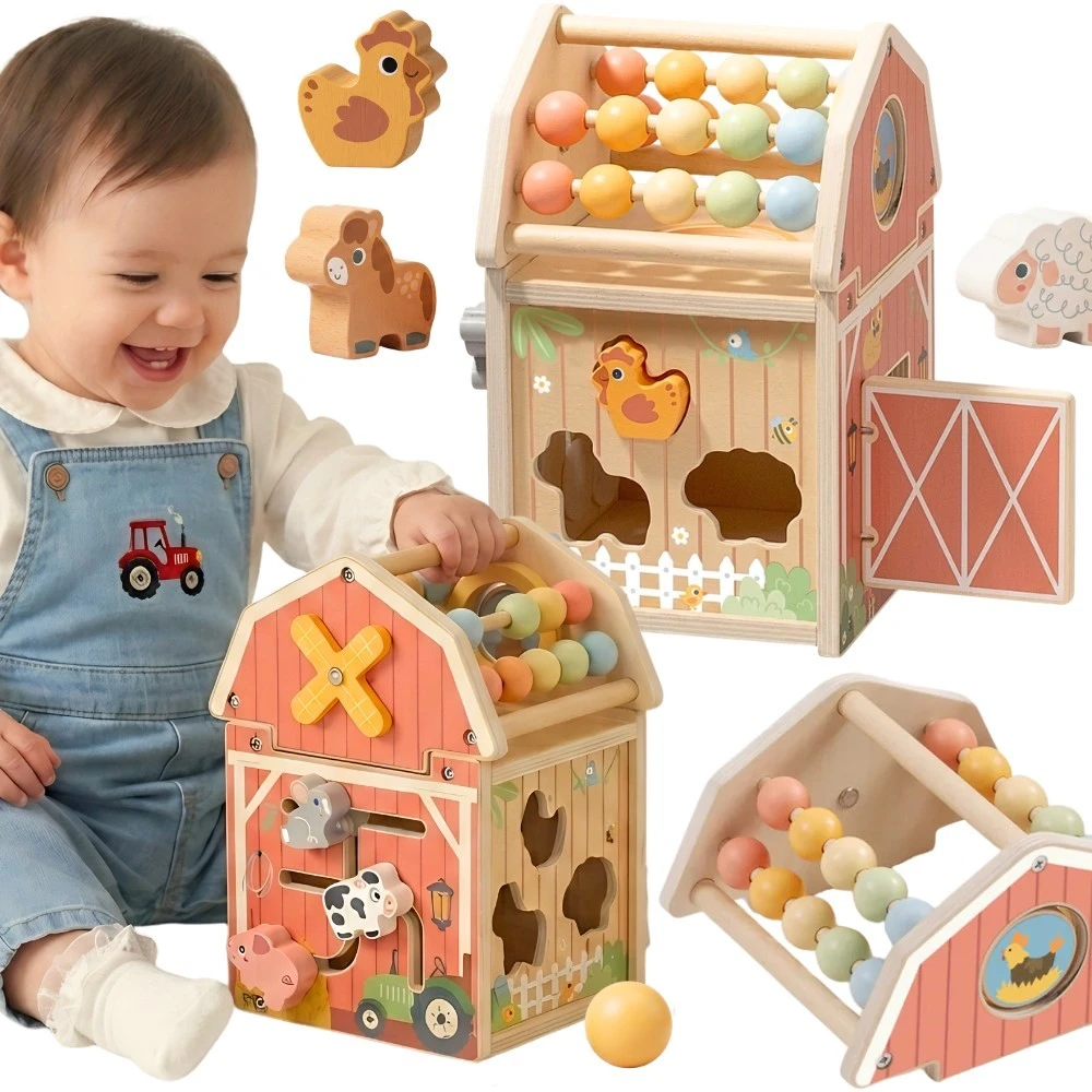 Tooky Toys Medinė TOOKY TOY veiklos stotelė