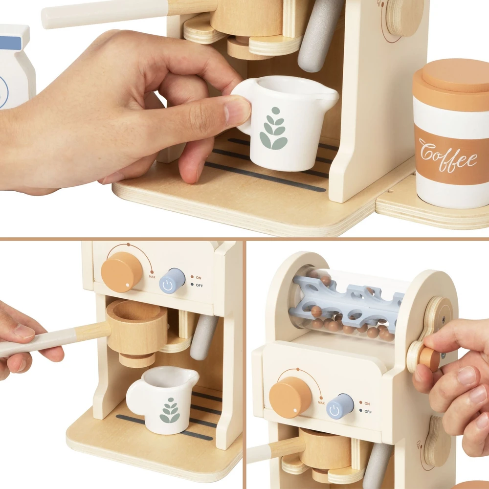 Tooky Toys TOOKY TOY Medinis kavos rinkinys Barista Express