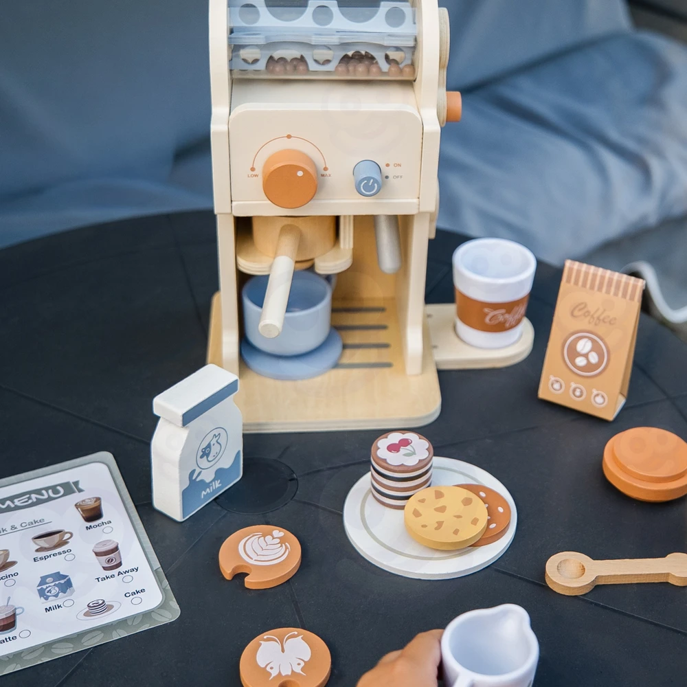 Tooky Toys TOOKY TOY Medinis kavos rinkinys Barista Express