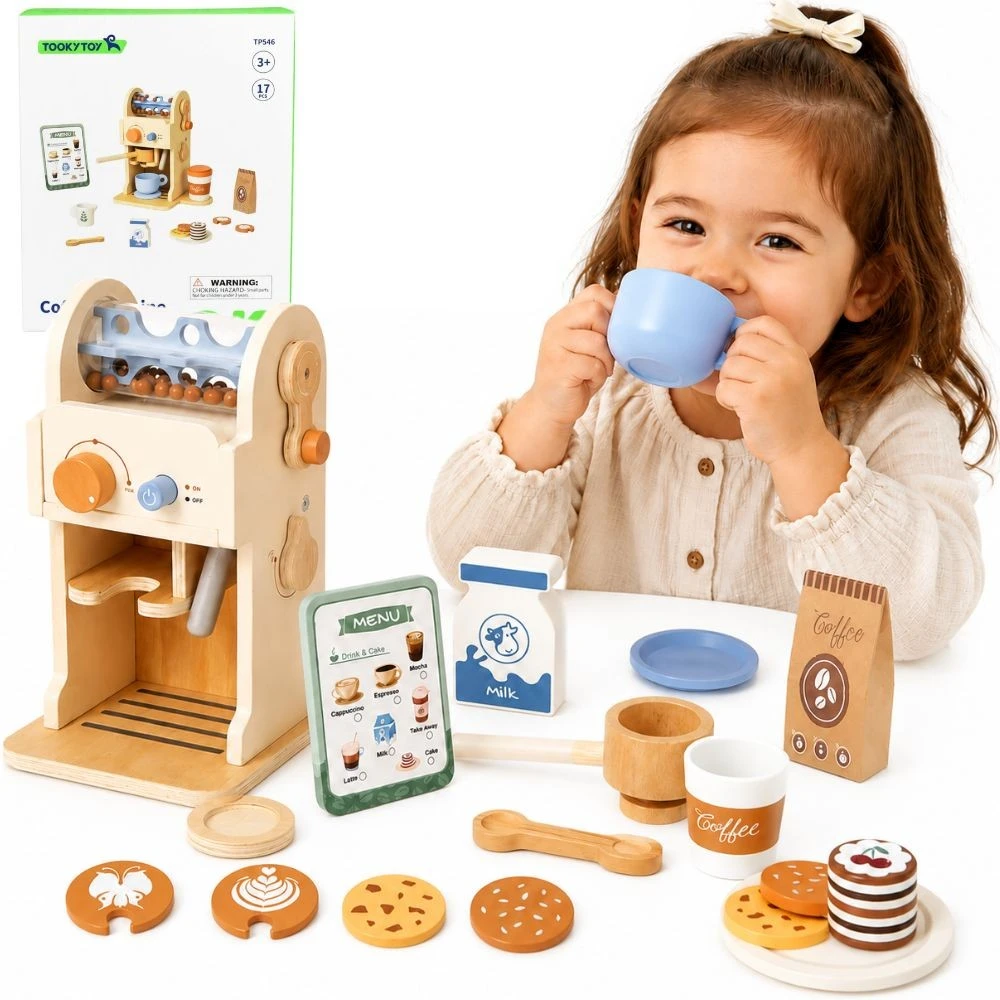 Tooky Toys TOOKY TOY Medinis kavos rinkinys Barista Express