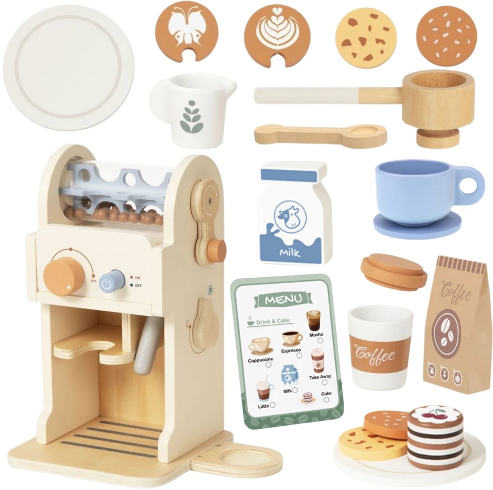 Tooky Toys TOOKY TOY Medinis kavos rinkinys Barista Express