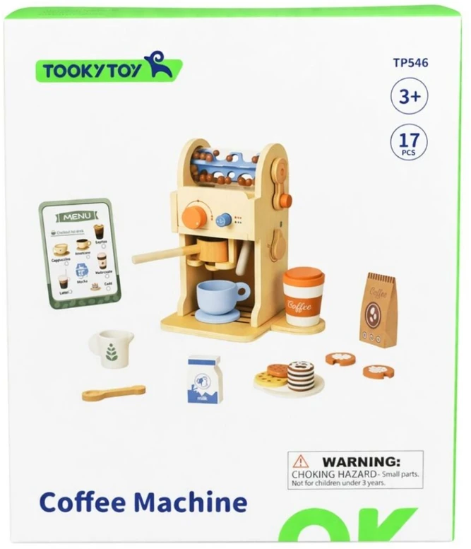 Tooky Toys TOOKY TOY Medinis kavos rinkinys Barista Express