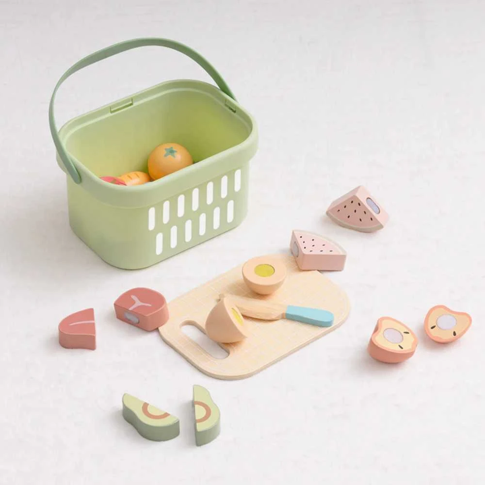 Tooky Toys TOOKY TOY medinis maisto daržovių ir vaisių rinkinys