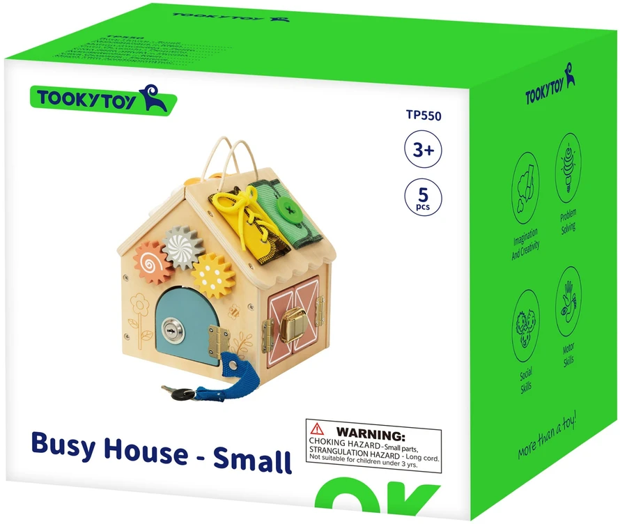 Tooky Toys TOOKY TOY Wooden Manipulation House
