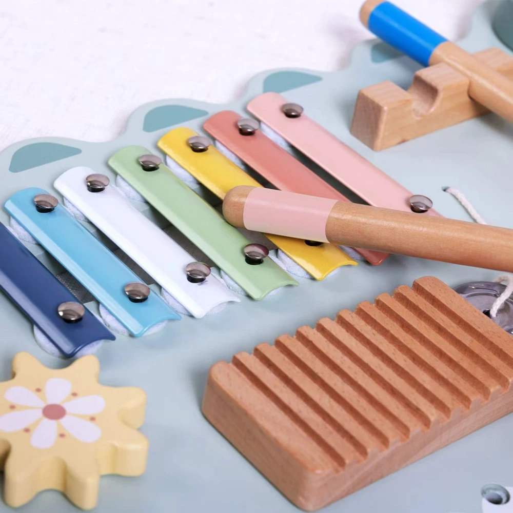 Tooky Toys TOOKY TOY medinė manipuliacinė lenta Krokodilas 3 vnt