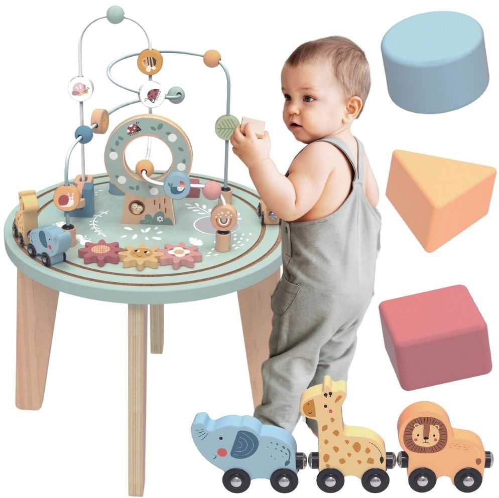 Tooky Toys Medinis Montessori veiklos stalas TOOKY TOY