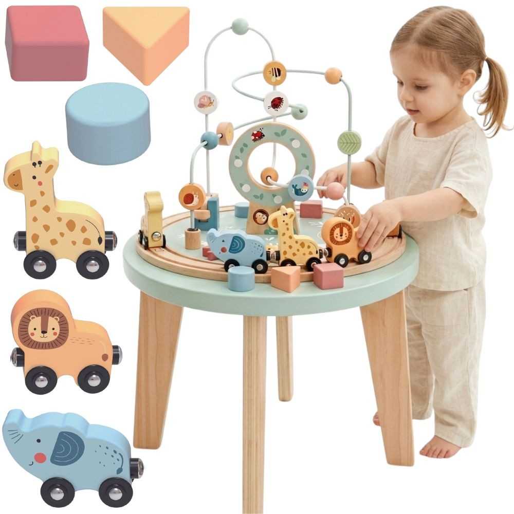 Tooky Toys Medinis Montessori veiklos stalas TOOKY TOY