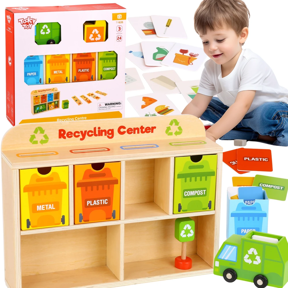 Tooky Toys Tooky Toy Švietimo Žaislas Dėl Atliekų Rūšiavimo